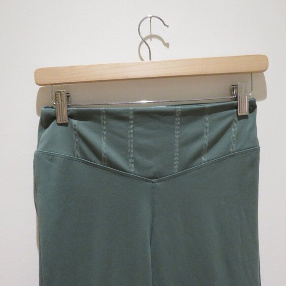 VICTORIA'S SECRET PINK Ultimate Flare Leggings Fresh Forest Green Y2K Lounge - Picture 5 of 14